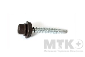 Саморезы кровельные, RAL 8019 (4,8 х 19)